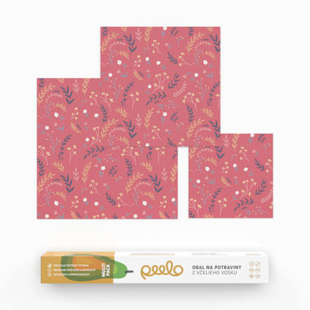 Obal na potraviny z včelieho vosku peelo Multi Pack 3 ks - S, M, L peelo