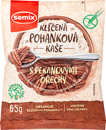 klíčená pohanková kaše s pekanovými ořechy Semix