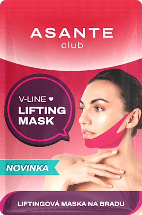 Liftingová textilná maska na bradu V-Line  ASANTE
