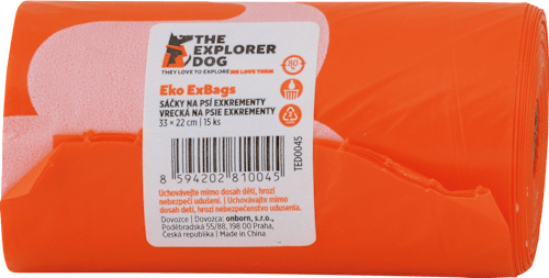 Vrecká na exkrementy pre psy Eko ExBags  THE EXPLORER DOG