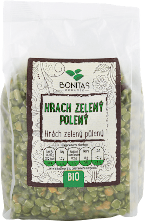 Bio Hrach zelený polený BONITAS ORGANIC