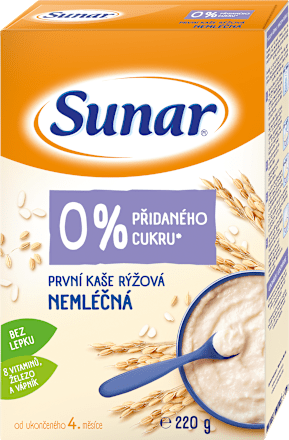 Prvá kaša ryžová nemliečna Sunar
