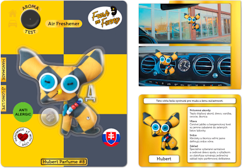 Vôňa do auta HUBERT #8 kojot Fresh and Funny