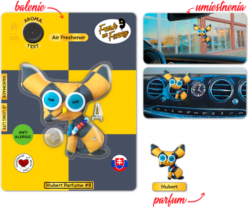 Vôňa do auta HUBERT #8 kojot Fresh and Funny