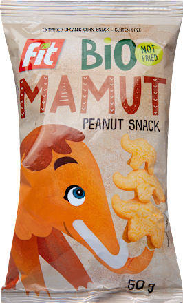 Bio extrudált kukorica snack, mogyorós fit