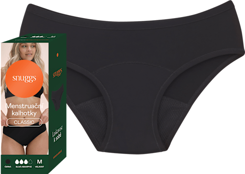 menstruační kalhotky pro silnou menstruaci, velikost M snuggs