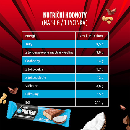 proteinová tyčinka kokos Corny