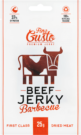 sušené hovězí maso s BBQ příchutí Fine Gusto