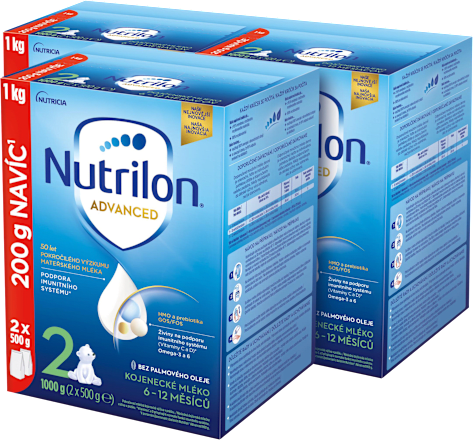 Následná dojčenská mliečna výživa Advanced 2 - 3x1 kg Nutrilon