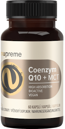 Kapsuly Coenzym Q10 + MCT nupreme