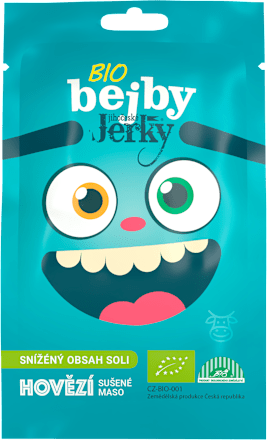 bio bejby sušené hovězí maso jihočeské Jerky