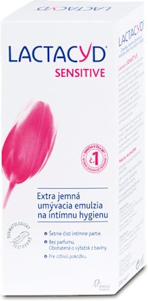 Extra jemná umývacia emulzia na intímnu hygienu Sensitive LACTACYD