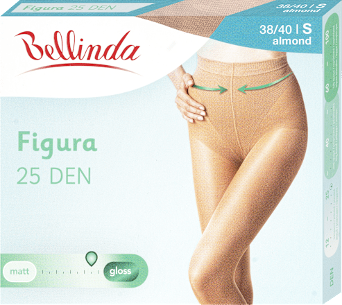 punčochové kalhoty Figura, velikost S, almond Bellinda
