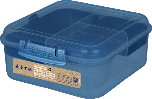 Potravinový box, objem 1,25 l, modrá sistema