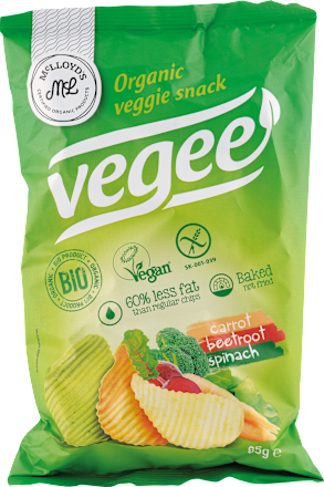 Bio Čipsy vegee mrkva, červená repa a špenát McLLOYD´S