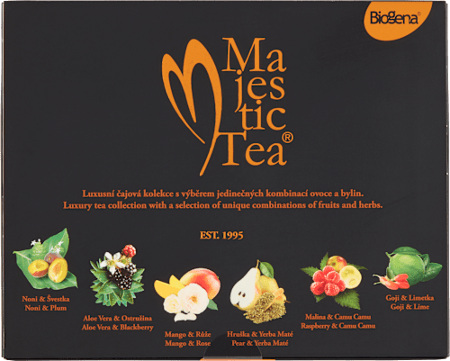 Majestic kolekce ovocných a bylinných čajů 60x2,5 g BIOGENA
