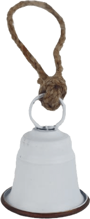 zvoneček k zavěšení bílý MOREX