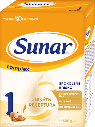 Počiatočná dojčenská mliečna výživa complex 1 Sunar