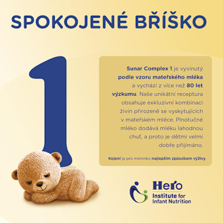 počáteční mléčná kojenecká výživa 1 Complex 0m Sunar