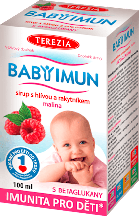 BABY IMUN sirup s příchutí malin TEREZIA