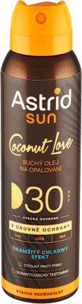 sun suchý olej Coconut Love SPF30 Astrid