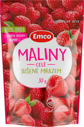 Maliny celé sušené mrazem Emco