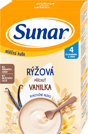 Mliečna ryžová kaša vanilková Sunar