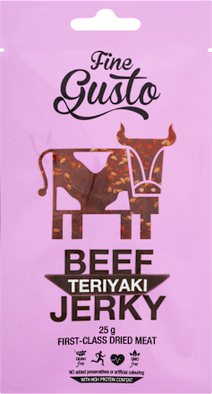sušené hovězí maso s teriyaki příchutí Fine Gusto