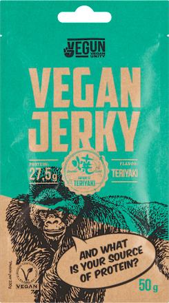 Vegan Jerky s teriyaki příchutí VEGUN
