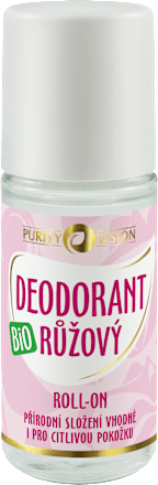 BIO růžový deodorant roll-on Purity Vision