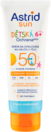 sun dětský krém na opalování SPF50 Astrid