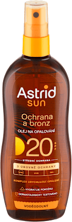 sun olej na opalování ve spreji SPF20 Astrid