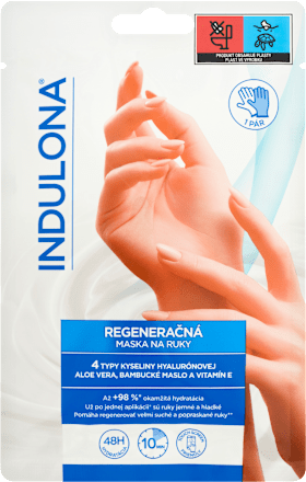 regenerační maska na ruce, 1 pár Indulona