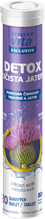 Šumivé tablety Detox očista pečene Maxi Vita