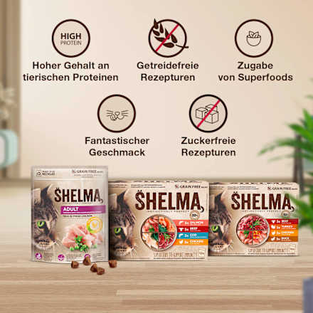 Trockenfutter Katze mit Huhn, Adult Shelma