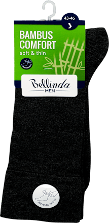 Férfi zokni, bambusz, szürke, 43-46 Bellinda