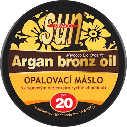 Sun opalovací máslo s arganovým olejem SPF20 VIVACO
