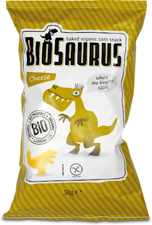 Kukuričný snack so syrom BioSaurus