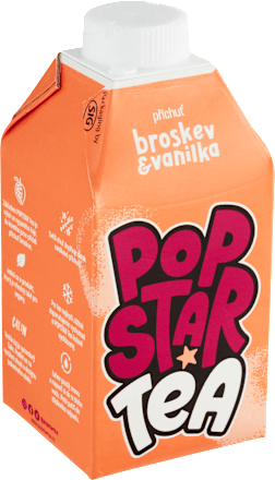 ledový čaj broskev & vanilka POPSTAR Tea