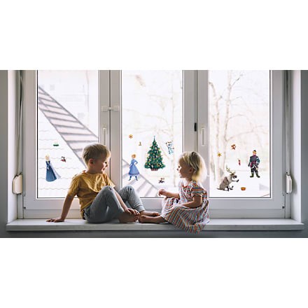 kniha Vánoční aktivity se samolepkami do oken Ledové království JIRI MODELS