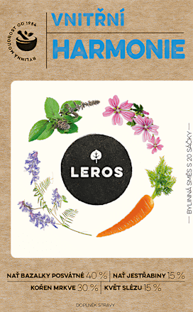 bylinný čaj Vnitřní harmonie 20x1,3g Leros