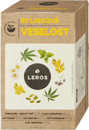 bylinný čaj Bylinková veselost 20x1,8 g Leros