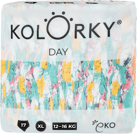 Plienky Day veľkosť XL (12 - 16 kg) - štetce Kolorky