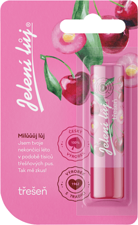 balzám na rty Třešeň Jelení lůj