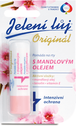 Balzam na pery s mandľovým olejom Originál Jelení lůj