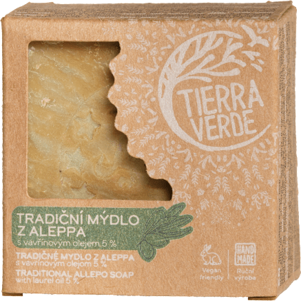 tradiční sprchové mýdlo z Aleppa TIERRA VERDE