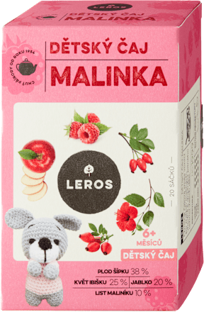 Detský čaj Malinka Leros