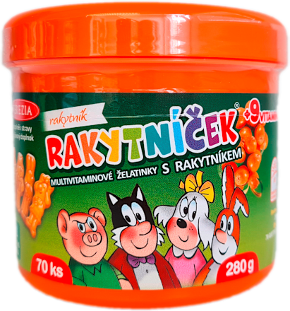 multivitamínové želatinky s rakytníkem TEREZIA