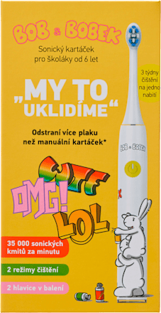 sonický zubní kartáček pro školáky OMG BOB & BOBEK