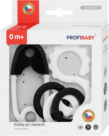 chrastítko špendlík + kousátko 0m+ PROFIBABY